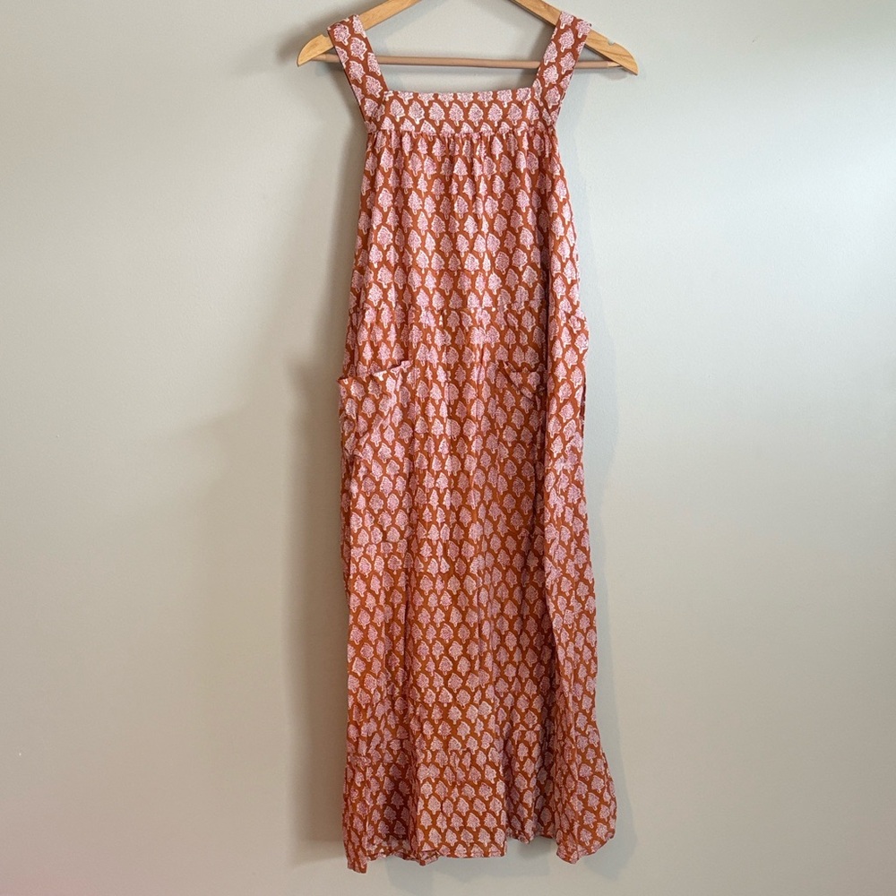 Emerson Fry Orange and White Patterned Dress